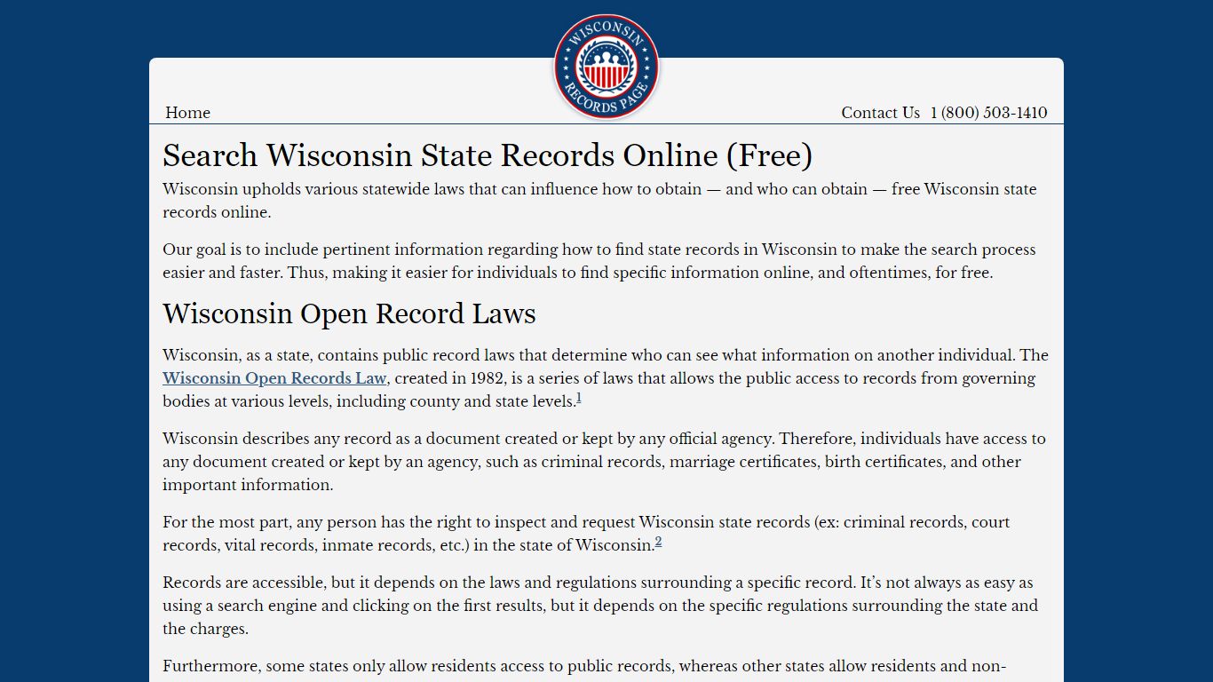 Search Wisconsin State Records Online (Free)